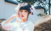 可爱美女粉嫩仙女装写真(7)