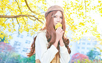甜美的文艺少女户外写真(10)