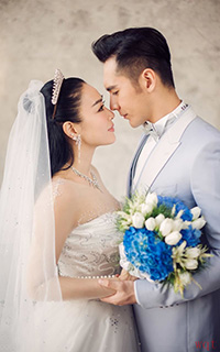 钟丽缇张伦硕婚纱照(12)