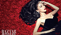 Angelababy红唇复古时尚写真(7)